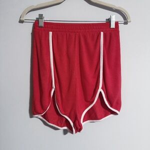 Wildfox - Red and White Retro Dolphin Style Shorts